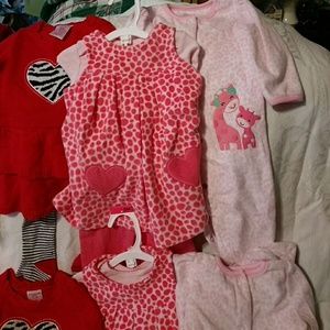 Sweater dresses ,sleeper, pants set for twins